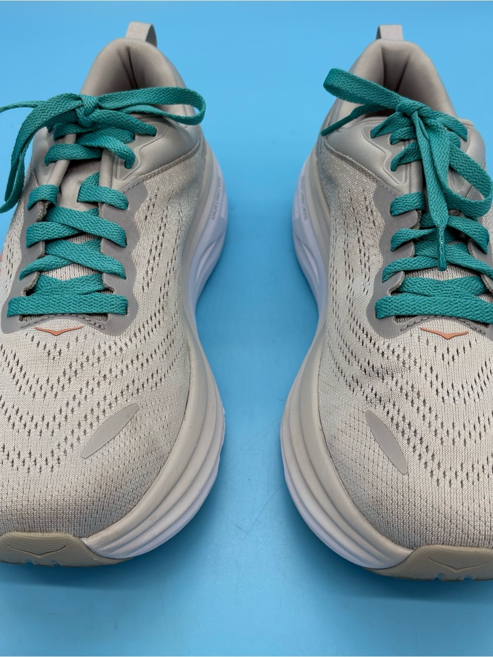 HOKA Women's Bondi 8 Running Shoe Grey Blue Size 10D - Picture 3 of 11